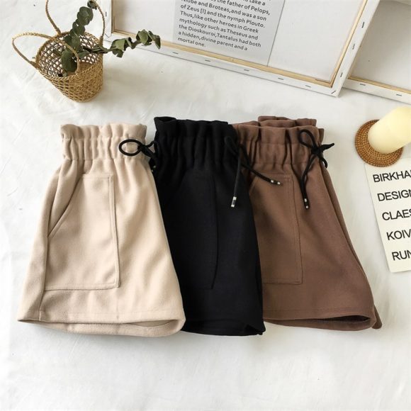 Women's High Waist Wide Leg A-line Boots Shorts - Image 4