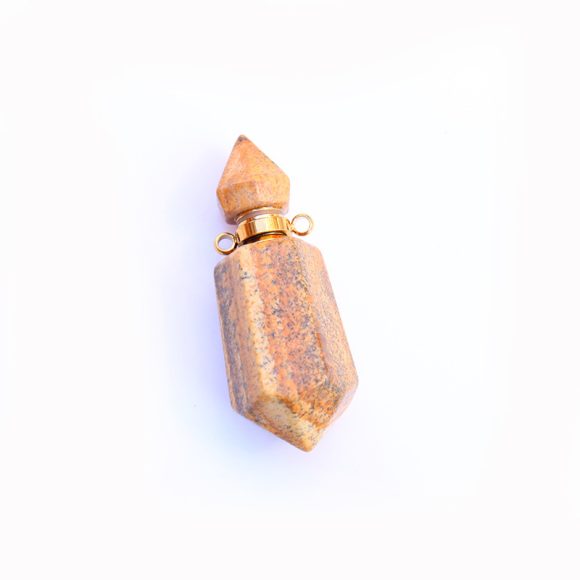 Natural Crystal Perfume Bottle Chain Pendant - Image 5