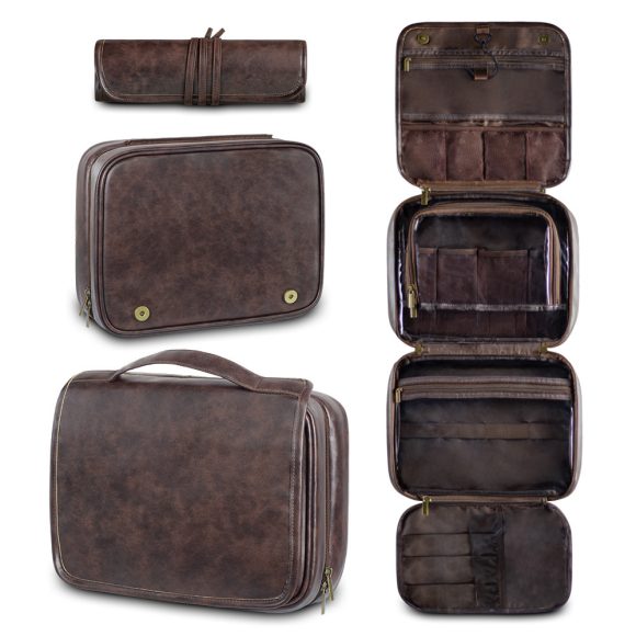 Men's Business Pu Wash Large Capacity High Sense Storage Bag - Image 3