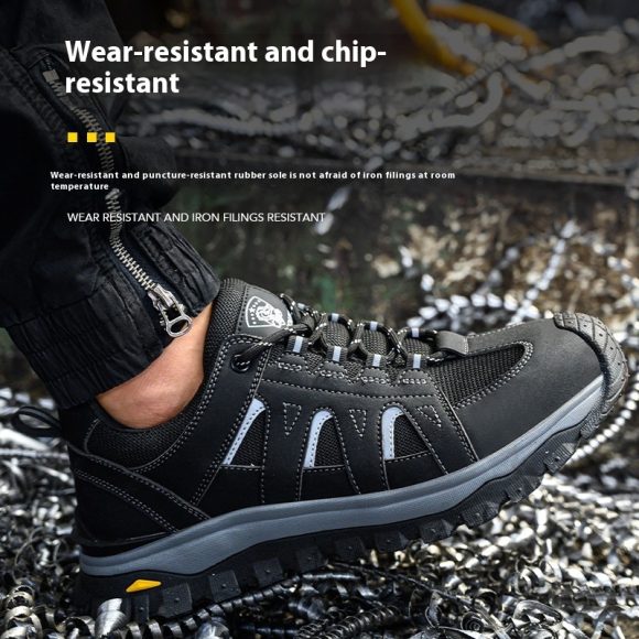 Men's Deodorant Toe Cap Lightweight Protective Footwear - Image 2