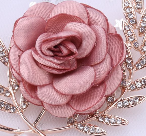 Fabric Flower Lady Temperamental Pin Sweater Coat Cardigan Women's Corsage Clothing Accessories - Image 6