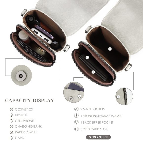 Adjustable Shoulder Strap Portable Mini Small Crossbody Bag - Image 5
