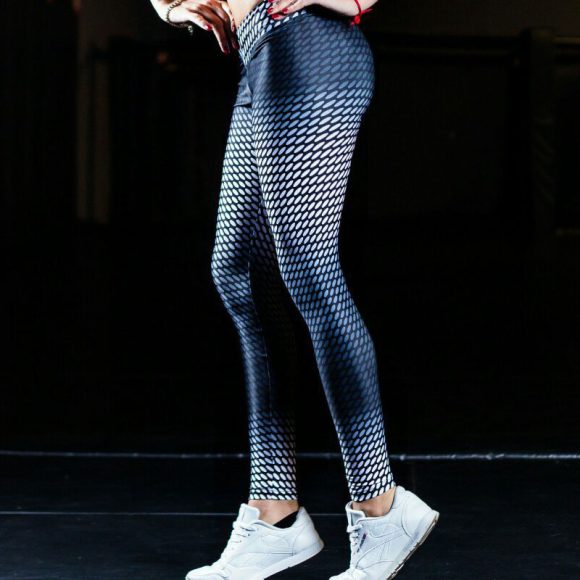 Gradient dot print yoga pants leggings - Image 4