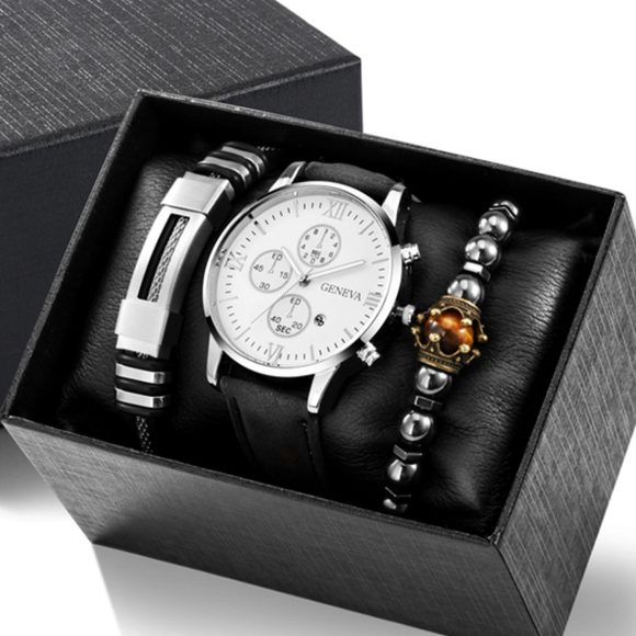 Watch Stainless Steel Bracelet Beaded Suit - Image 9