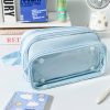 Transparent Pencil Case INS Style Milk Salty Series Carrying Case Large Capacity Waterproof - Image 3