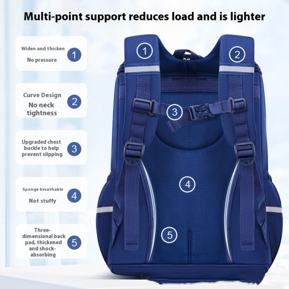 Cartoon One-piece Lightweight Children's Backpack - Image 2