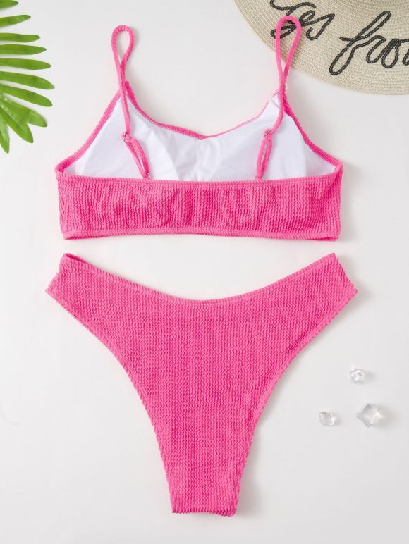 Plus-size Solid Color Bikini Swimsuit - Image 4