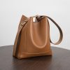 Shoulder Capacity Women's Leather Height Cross Body Bucket Bag - Image 3