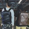Korean Style Backpack Men's PU Leisure Travel - Image 8