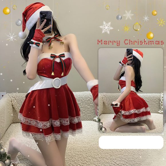 Christmas Women's Dress Stage Anchor Costume - Image 4