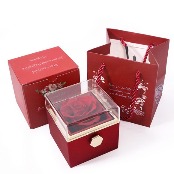Rose Rotating Jewelry Box Necklace - Image 3