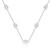 Simple Gold-plated S925 Sterling Silver CZ Zircon Rectangle Women's Suit Jewelry - Image 8