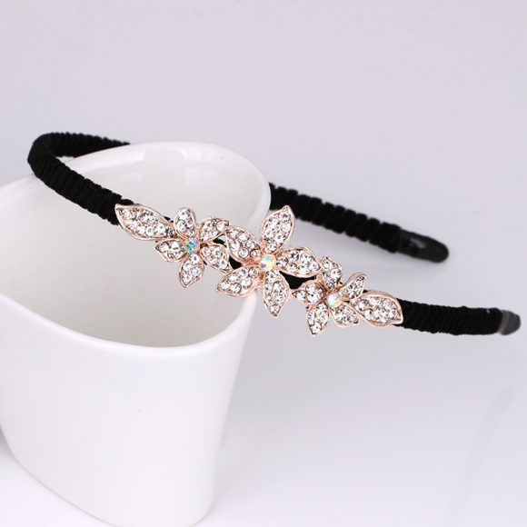 Rhinestone Bow Headband For Women Head Accessories - Image 7