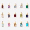 Rectangular 12month Birthday Stone Pendant Colorful Zircon Clavicle Chain - Image 2