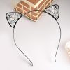 Alloy Spot Drill Rabbit Ears Hair Hoop Headdress - Image 4