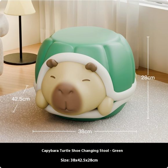 Cute Capibala Creative Porch Shoe Stool Home Living Room Floor Decoration - Image 3
