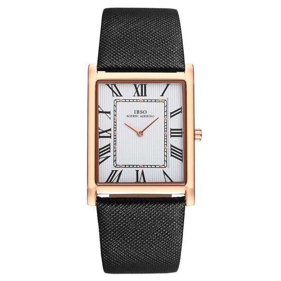 Light Luxury Square Quartz Leather Watch - Image 2