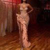 Sexy sequined tube top dress