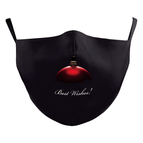 Christmas Red Digital Printing Double-layer Dust Mask - Image 8