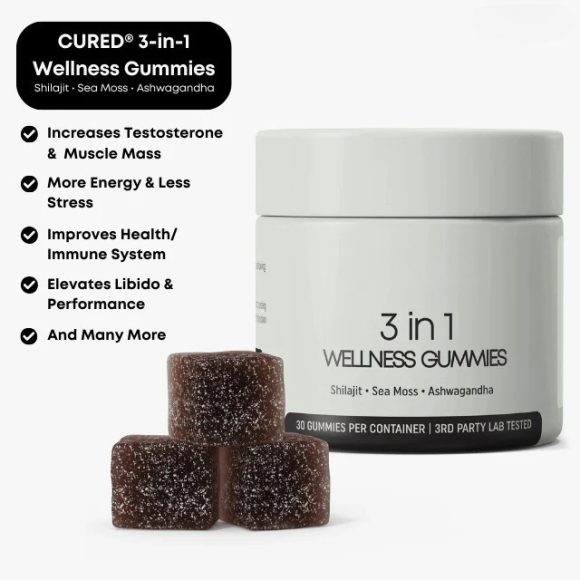 Cured 3 In 1 Gummies Cured Shilajit Gummies For Men - Image 6