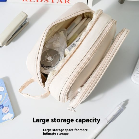 Transparent Pencil Case INS Style Milk Salty Series Carrying Case Large Capacity Waterproof - Image 9