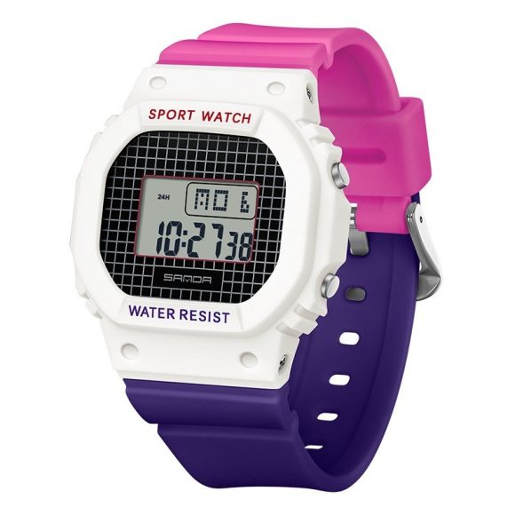 Square Electronic Watch Colorful Creativity For Male And Female Students - Image 10