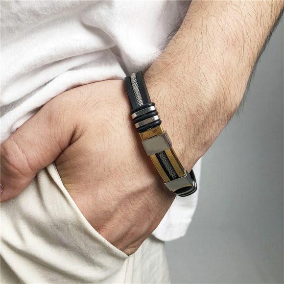 Watch Stainless Steel Bracelet Beaded Suit - Image 3