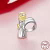 Sterling Silver Gold-plated Angel Guardian Beads
