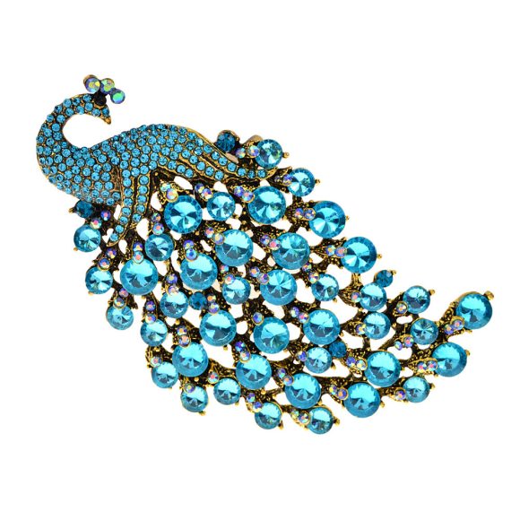 Colorful Peacock Women's Metal Brooch - Image 4