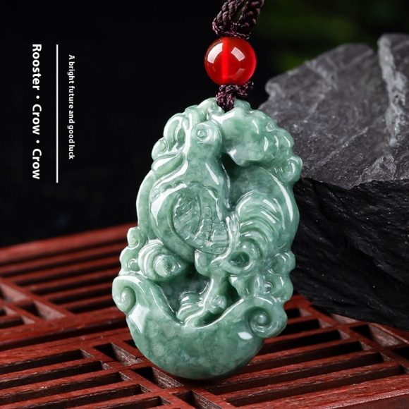 Natural A Cargo Jade Zodiac Rat Ox Tiger Rabbit Dragon Snake Horse And Sheep Monkey Chicken Dog Pig Jade Pendant Ornaments Wholesale - Image 8