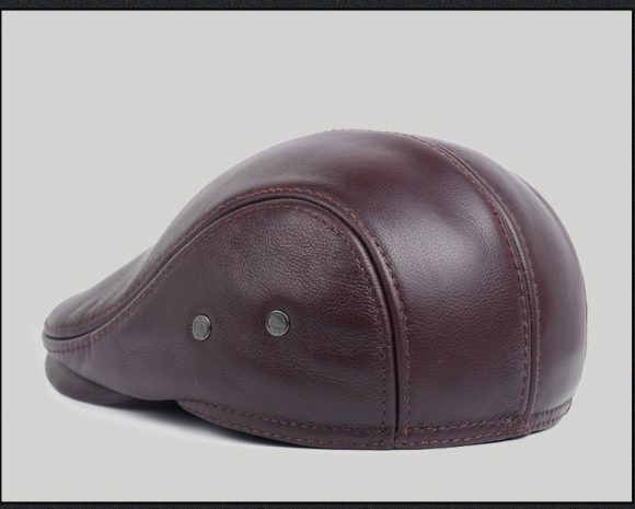 Middle-aged And Elderly Casual Leather Hats - Image 7