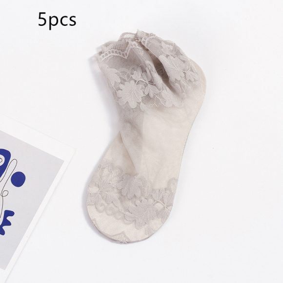 Women's Socks Thin Lace Lace Cotton Base - Image 7