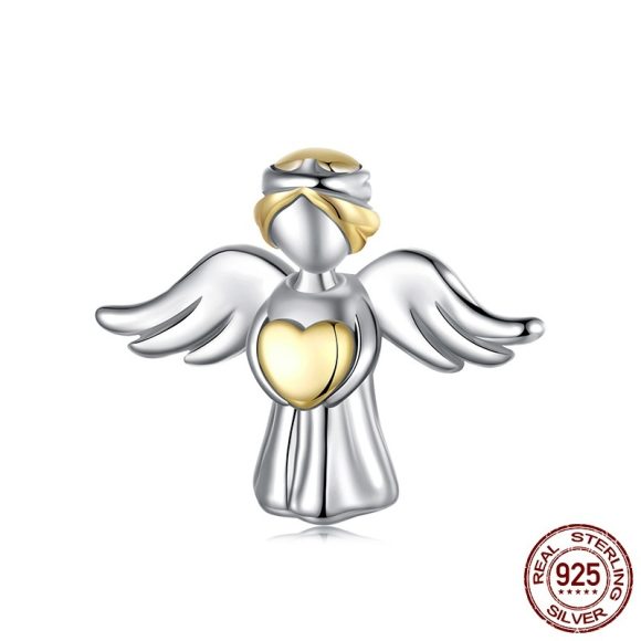 Sterling Silver Gold-plated Angel Guardian Beads - Image 2