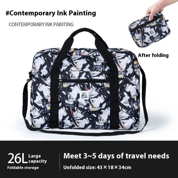 Travel Bag Large Capacity Lightweight Tote Business Traveling Luggage Bag Can Cover Trolley Case - Image 7