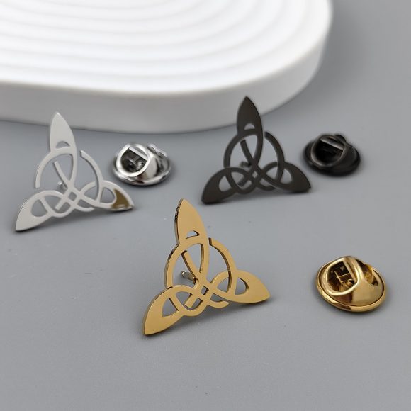 Geometric Triangle Symmetrical Hollow Men's Suit Cufflinks - Image 5