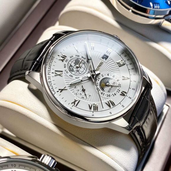 Automatic Waterproof Quartz Double Calendar Luminous Watch - Image 3