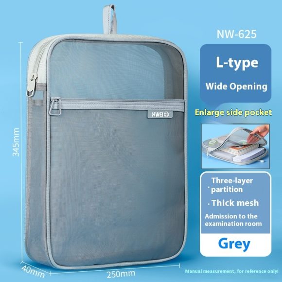 L-type Subject Subject Classification File Transparent Test Paper Storage Bag - Image 3