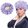 Shower Cap Soft Silk Dual-use Bath Cap Chemotherapy Cap - Image 5