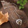 New Hollow Two-color Love Snake Bones Chain Pendant - Image 5