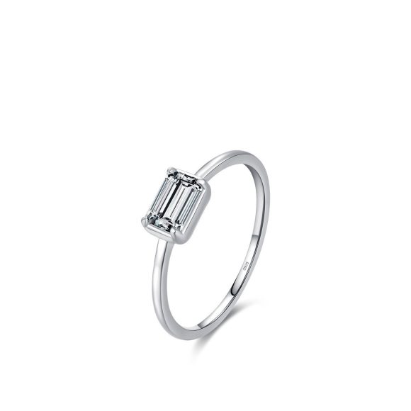 S925 Sterling Silver Sweet Heart Marriage Engagement Ring - Image 6