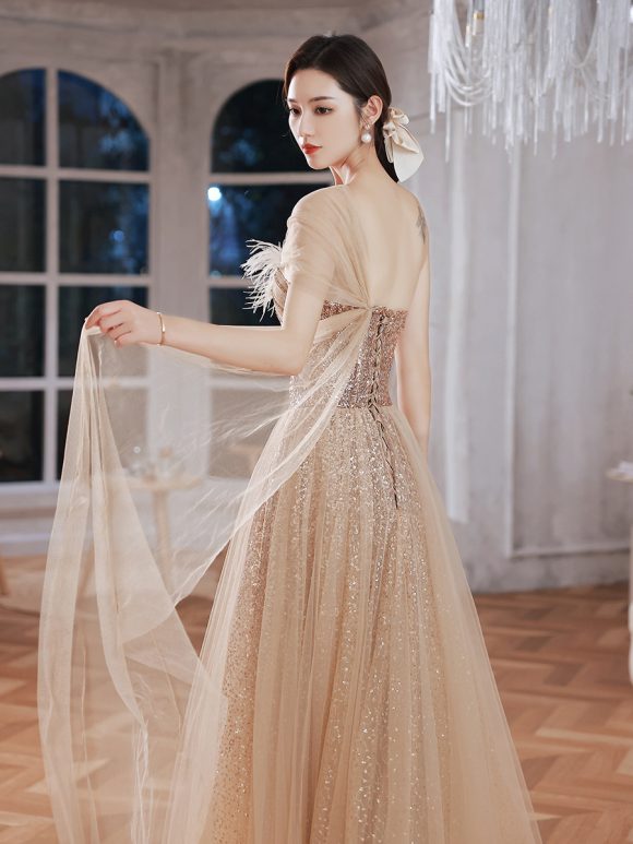 Annual Meeting Stage Performance Wedding Dress - Image 3