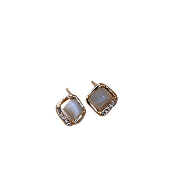 Small Square Ear Studs Light Luxury Minority Design Sense - Image 5