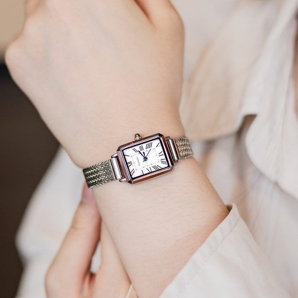 Rectangular Milan Mesh Belt Middle Ancient Watch - Image 4