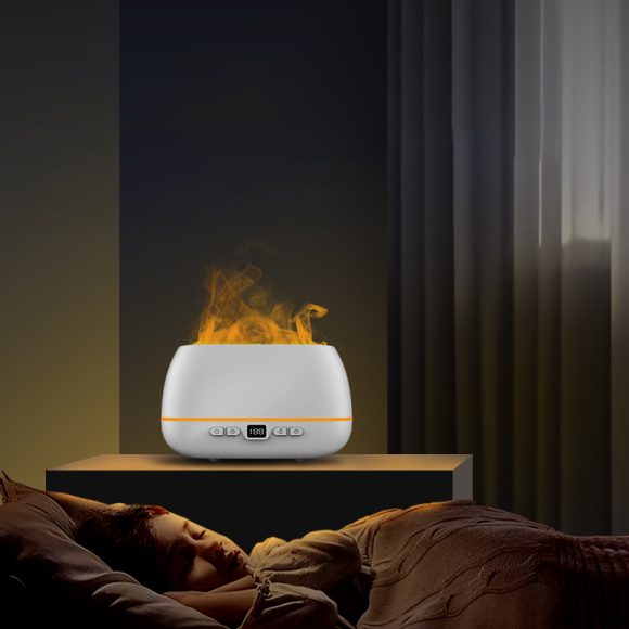 Dropshipping 3D Flame Humidifier 200ml USB Flame Aroma Diffuser Household Humide Aromatherapy Diffuser - Image 3