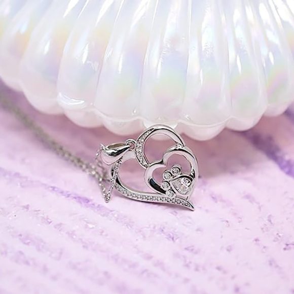 Women's Personalized Cat's Paw Love Necklace - Image 3
