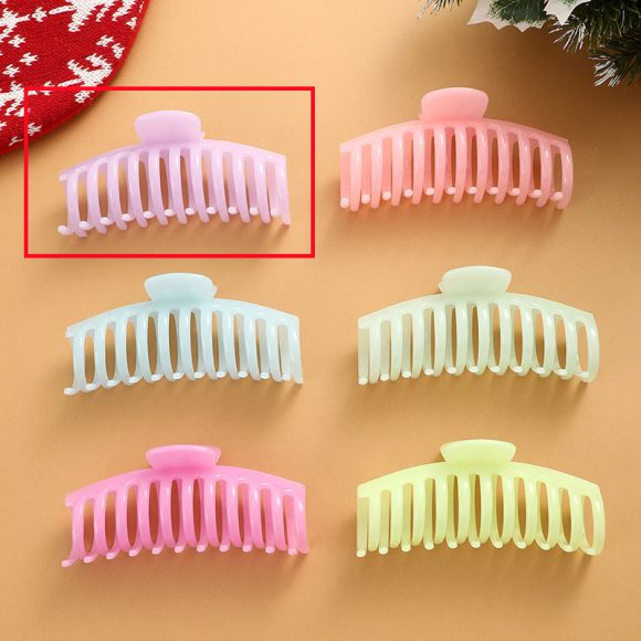 European And American Fluorescent Large Hair Claw Clip Female Headwear - Image 5
