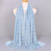 New Women's Lamp Wick Silk Sequined Scarf