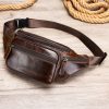 Men's Sheepskin Mobile Phone Waist Bag Sports Leisure - Image 9