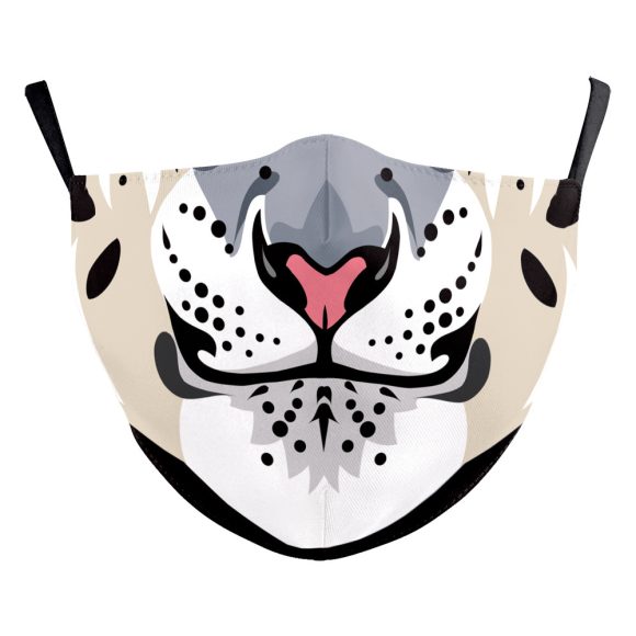 Wansheng Digital Printing Face Animal Tiger Ear Hanging Double-layer Mask - Image 8