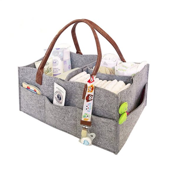 Fashion Personalized Diapers Felt Storage Bag - Image 5